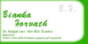 bianka horvath business card